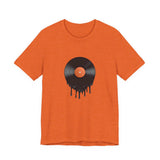 POP Culture Classics Melting Record Unisex Jersey Short Sleeve T-Shirt - POPvault