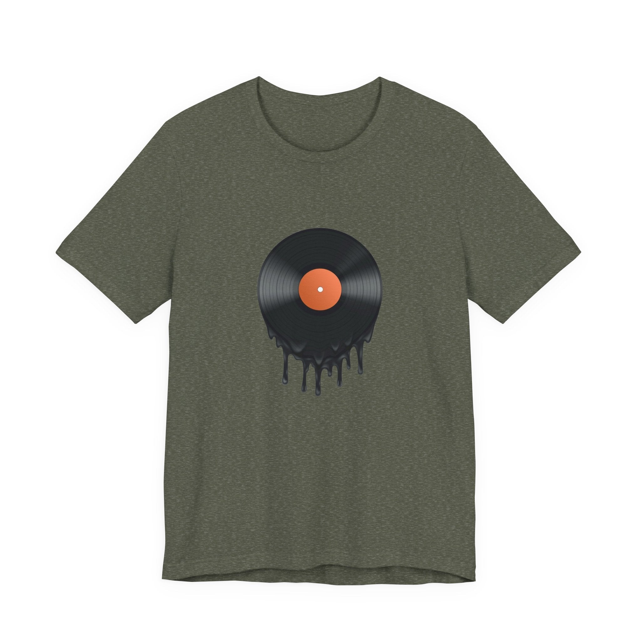 POP Culture Classics Melting Record Unisex Jersey Short Sleeve T-Shirt - POPvault