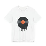 POP Culture Classics Melting Record Unisex Jersey Short Sleeve T-Shirt - POPvault