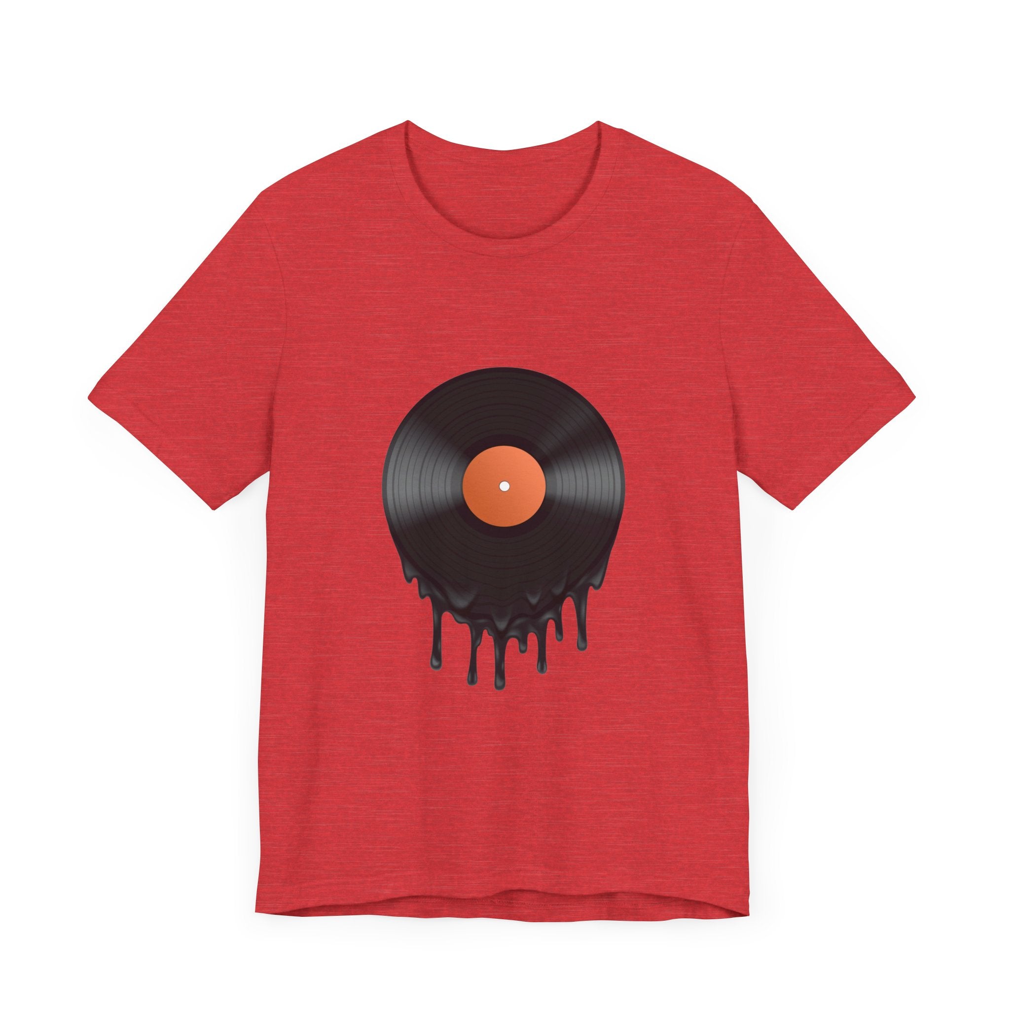 POP Culture Classics Melting Record Unisex Jersey Short Sleeve T-Shirt - POPvault