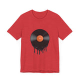 POP Culture Classics Melting Record Unisex Jersey Short Sleeve T-Shirt - POPvault