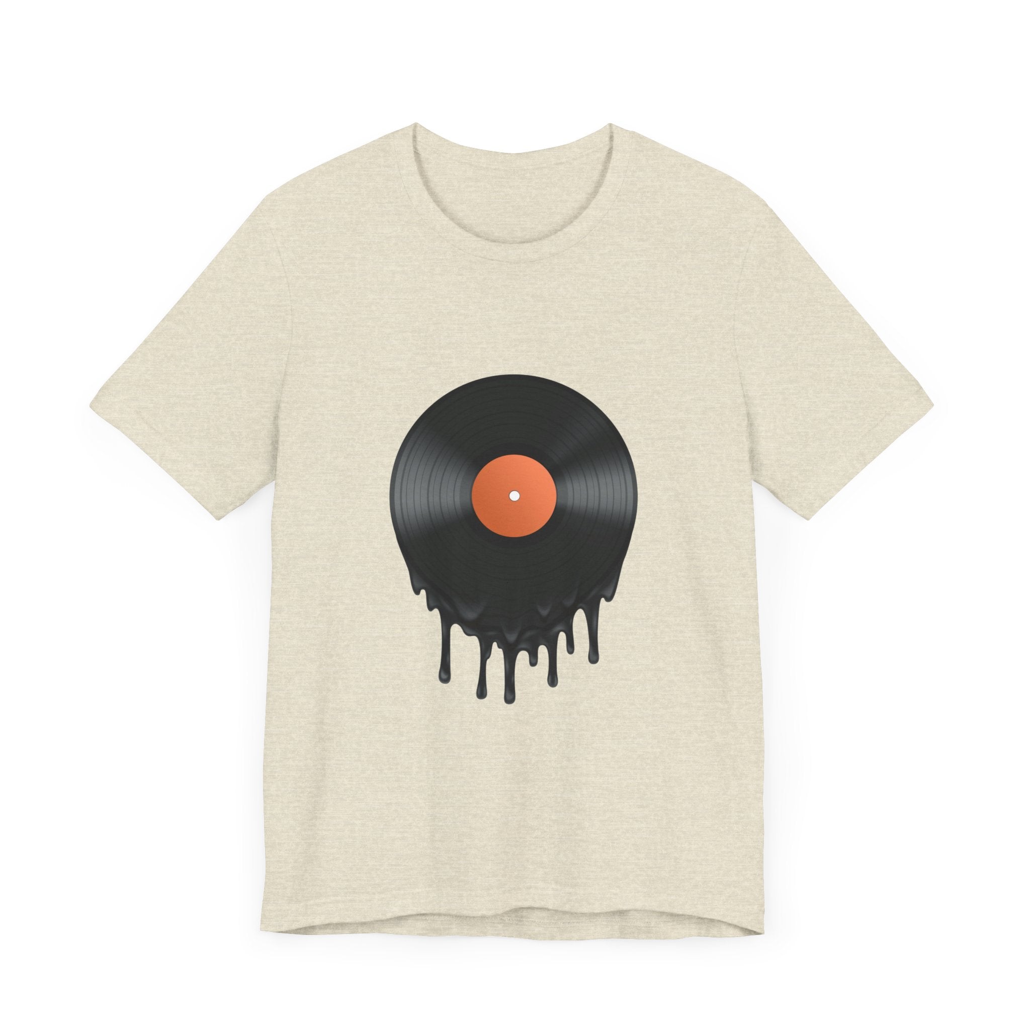 POP Culture Classics Melting Record Unisex Jersey Short Sleeve T-Shirt - POPvault