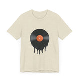 POP Culture Classics Melting Record Unisex Jersey Short Sleeve T-Shirt - POPvault