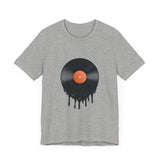 POP Culture Classics Melting Record Unisex Jersey Short Sleeve T-Shirt - POPvault