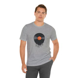 POP Culture Classics Melting Record Unisex Jersey Short Sleeve T-Shirt - POPvault