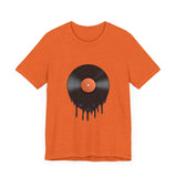 POP Culture Classics Melting Record Unisex Jersey Short Sleeve T-Shirt - POPvault