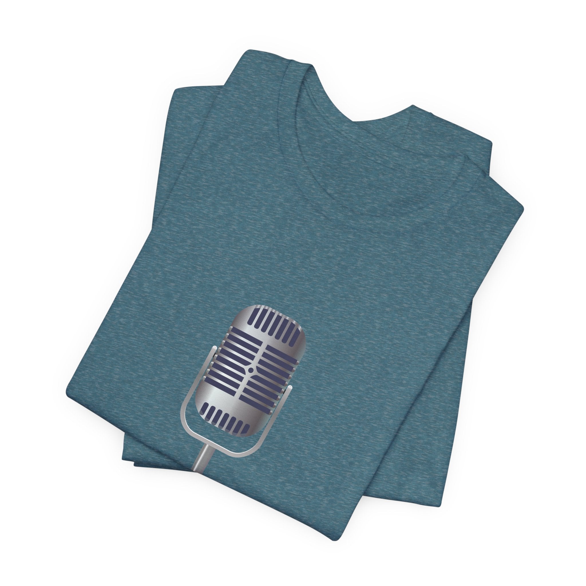 POP Culture Classics Microphone Unisex Jersey Short Sleeve T-Shirt - POPvault