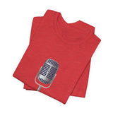POP Culture Classics Microphone Unisex Jersey Short Sleeve T-Shirt - POPvault