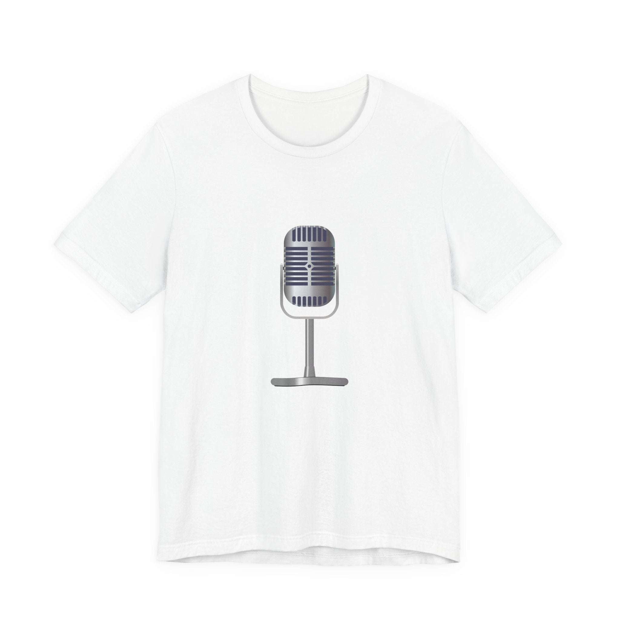 POP Culture Classics Microphone Unisex Jersey Short Sleeve T-Shirt - POPvault