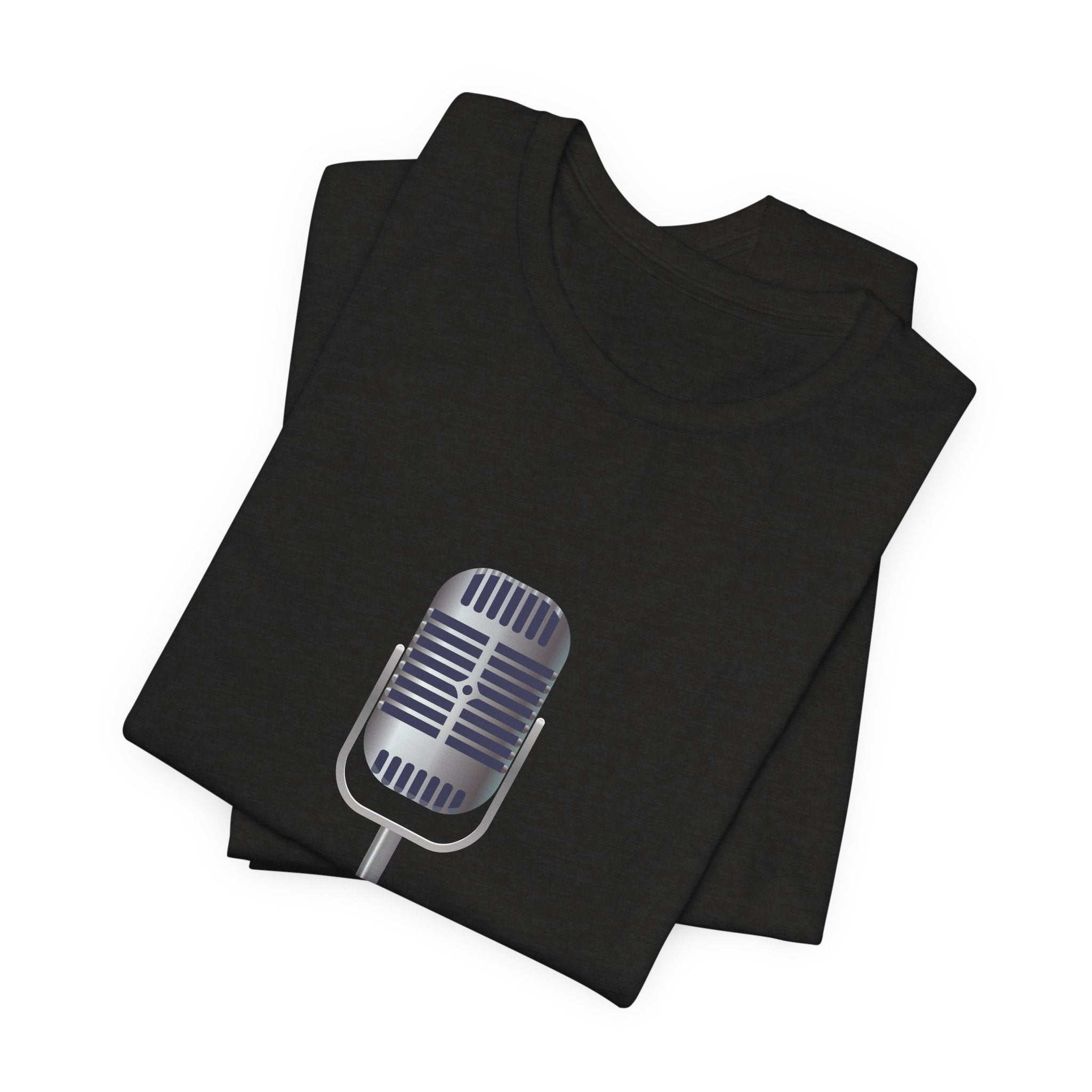 POP Culture Classics Microphone Unisex Jersey Short Sleeve T-Shirt - POPvault