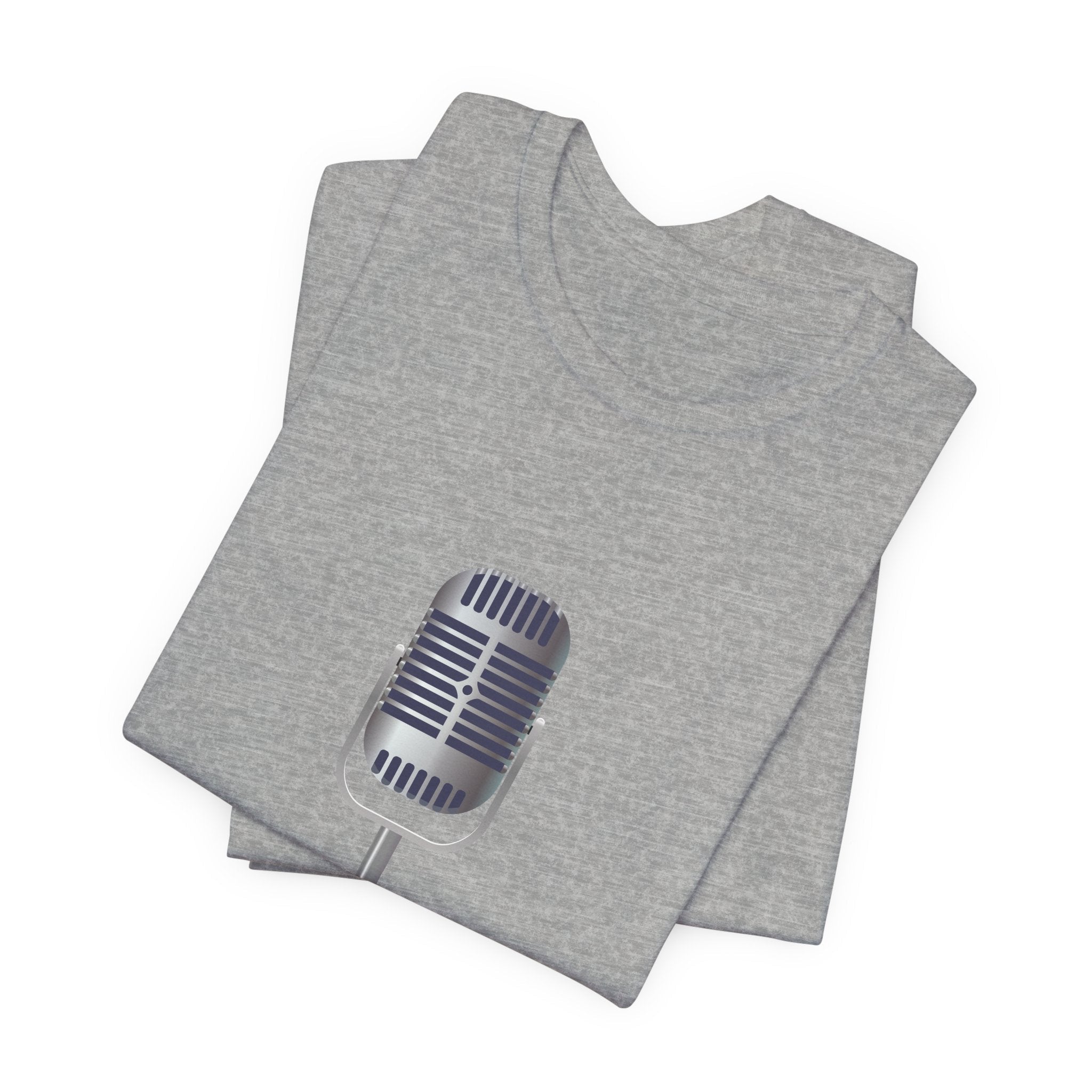 POP Culture Classics Microphone Unisex Jersey Short Sleeve T-Shirt - POPvault