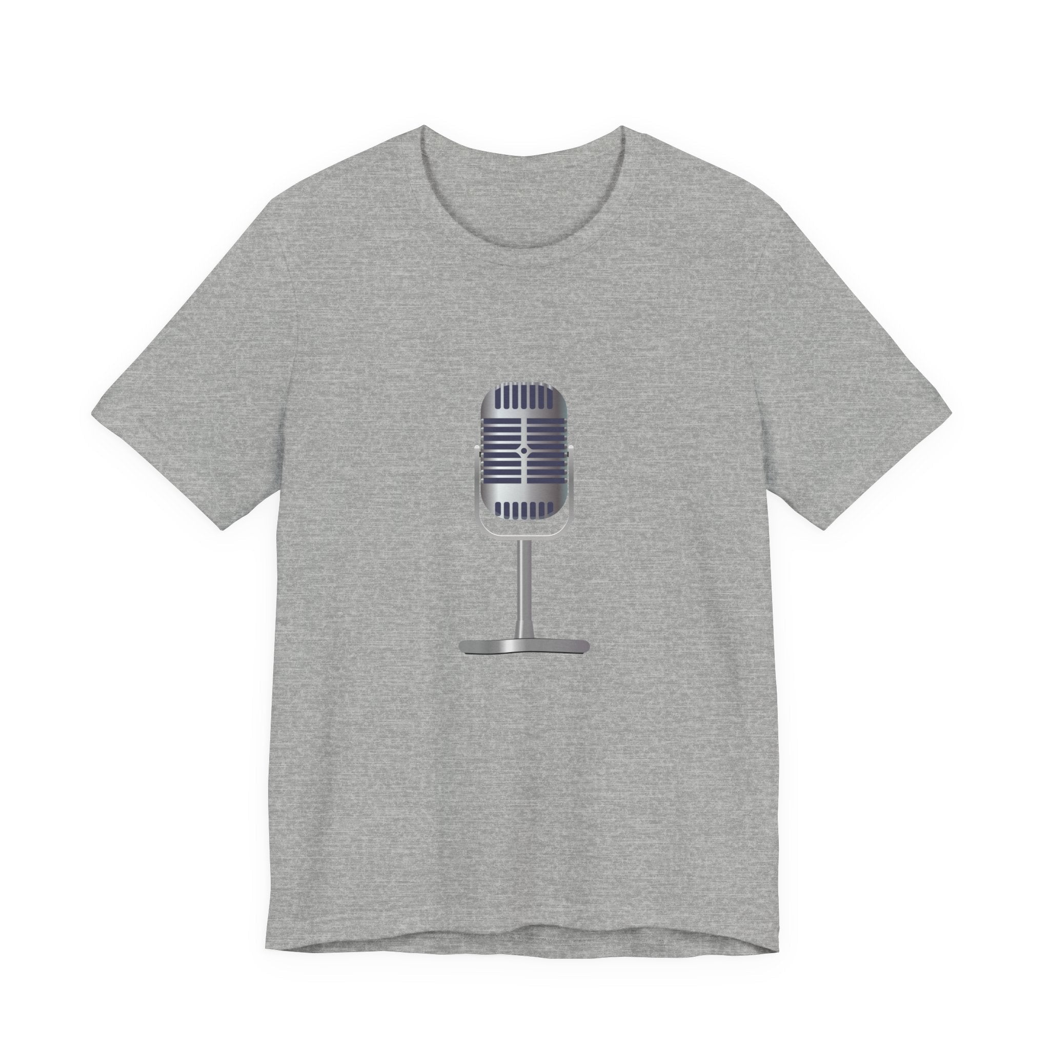POP Culture Classics Microphone Unisex Jersey Short Sleeve T-Shirt - POPvault