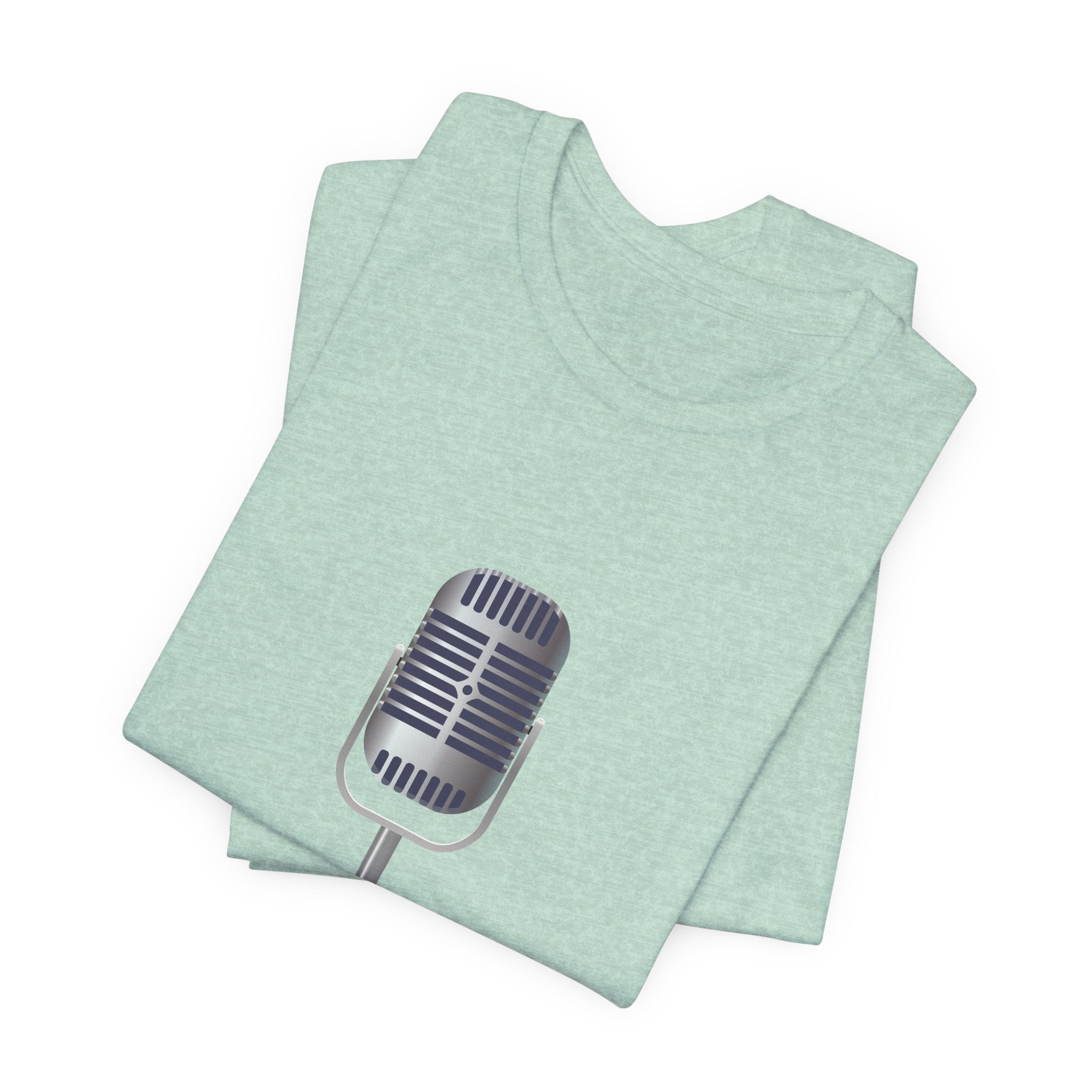 POP Culture Classics Microphone Unisex Jersey Short Sleeve T-Shirt - POPvault
