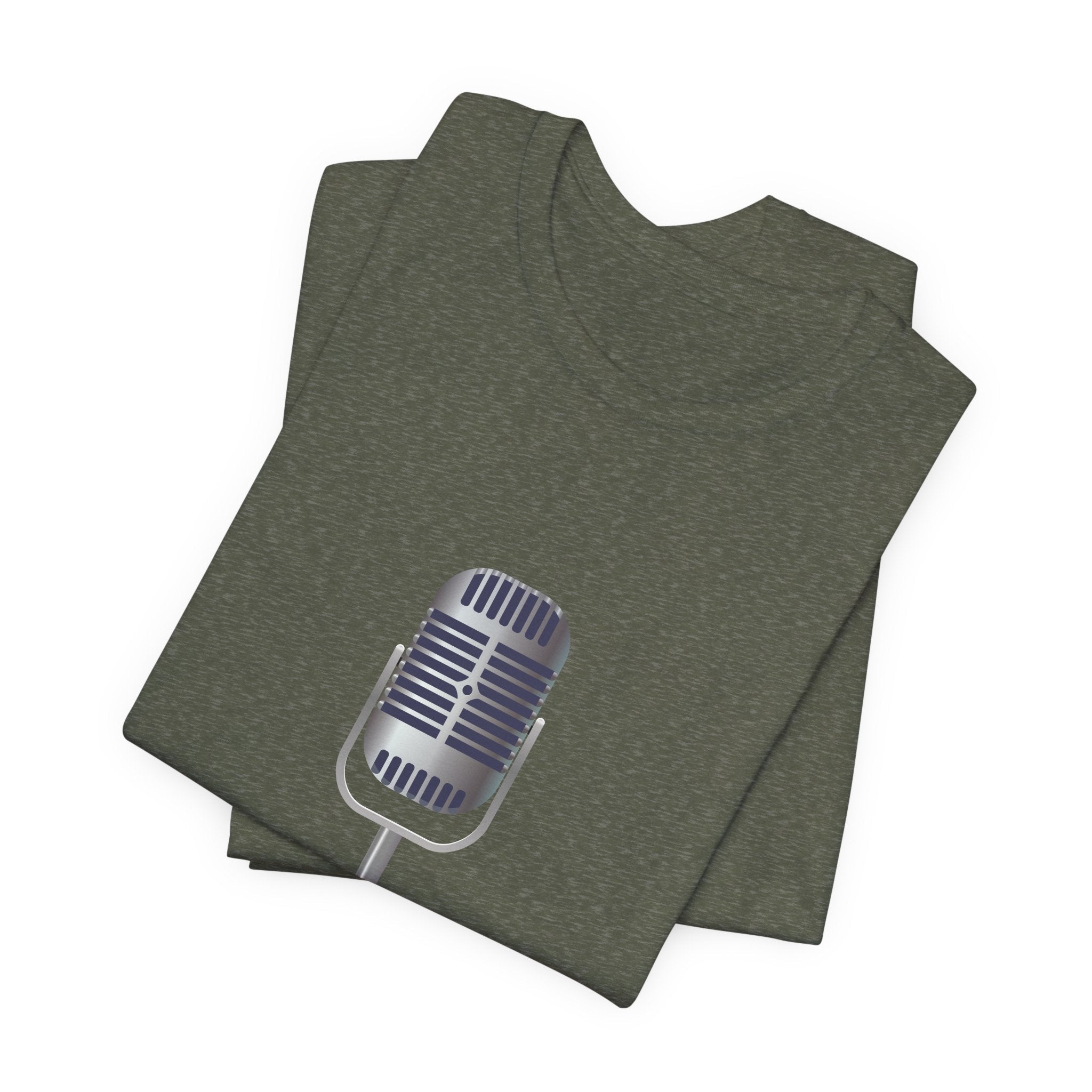 POP Culture Classics Microphone Unisex Jersey Short Sleeve T-Shirt - POPvault