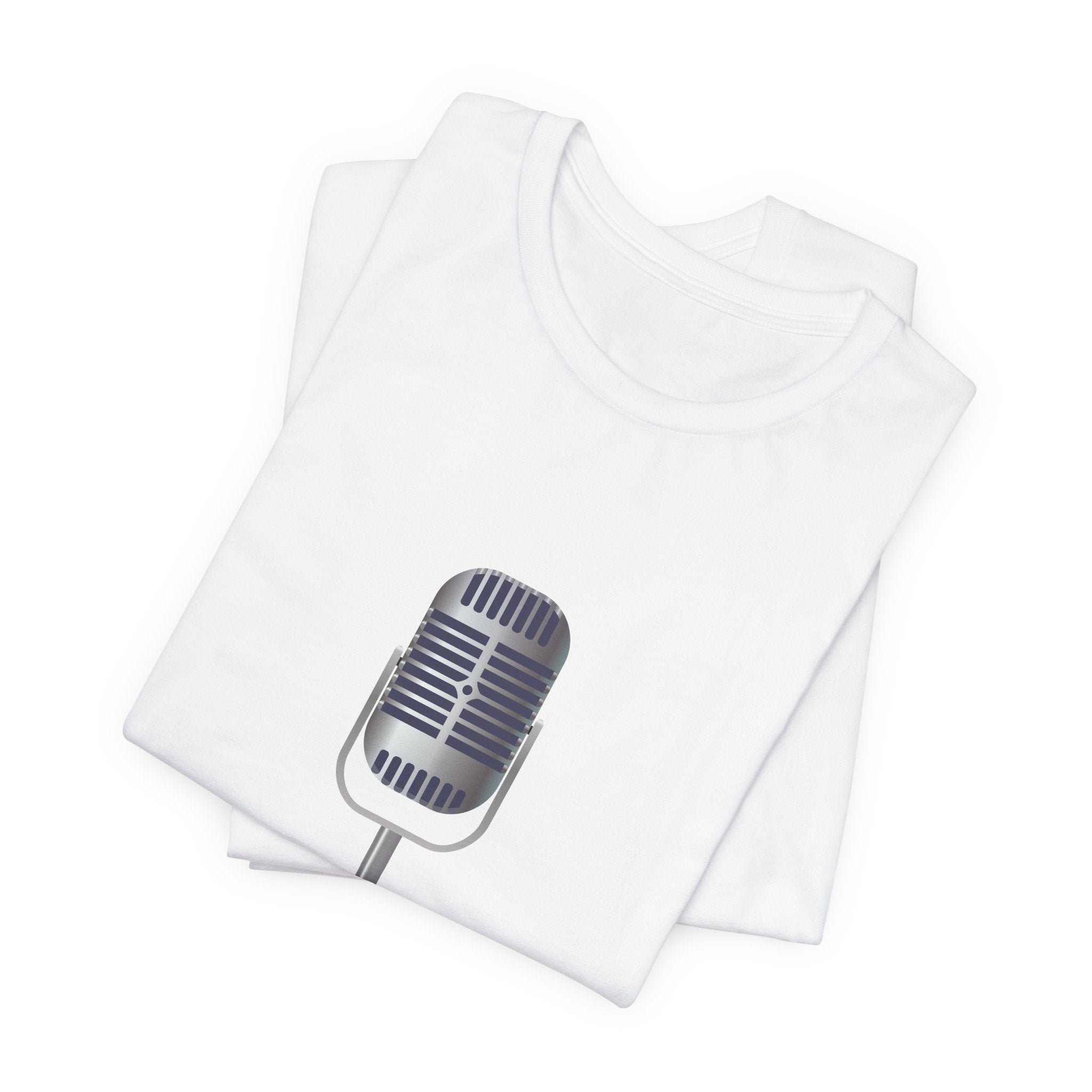POP Culture Classics Microphone Unisex Jersey Short Sleeve T-Shirt - POPvault