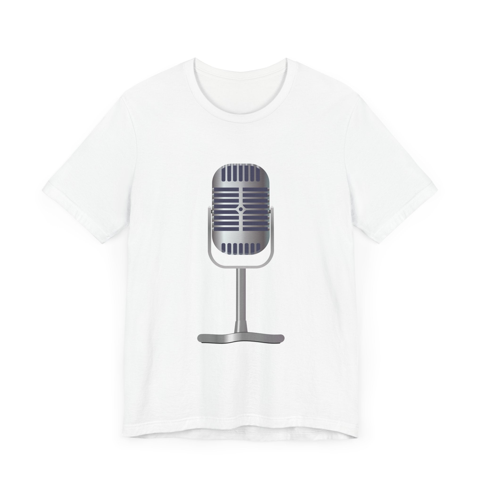 POP Culture Classics Microphone Unisex Jersey Short Sleeve T-Shirt - POPvault