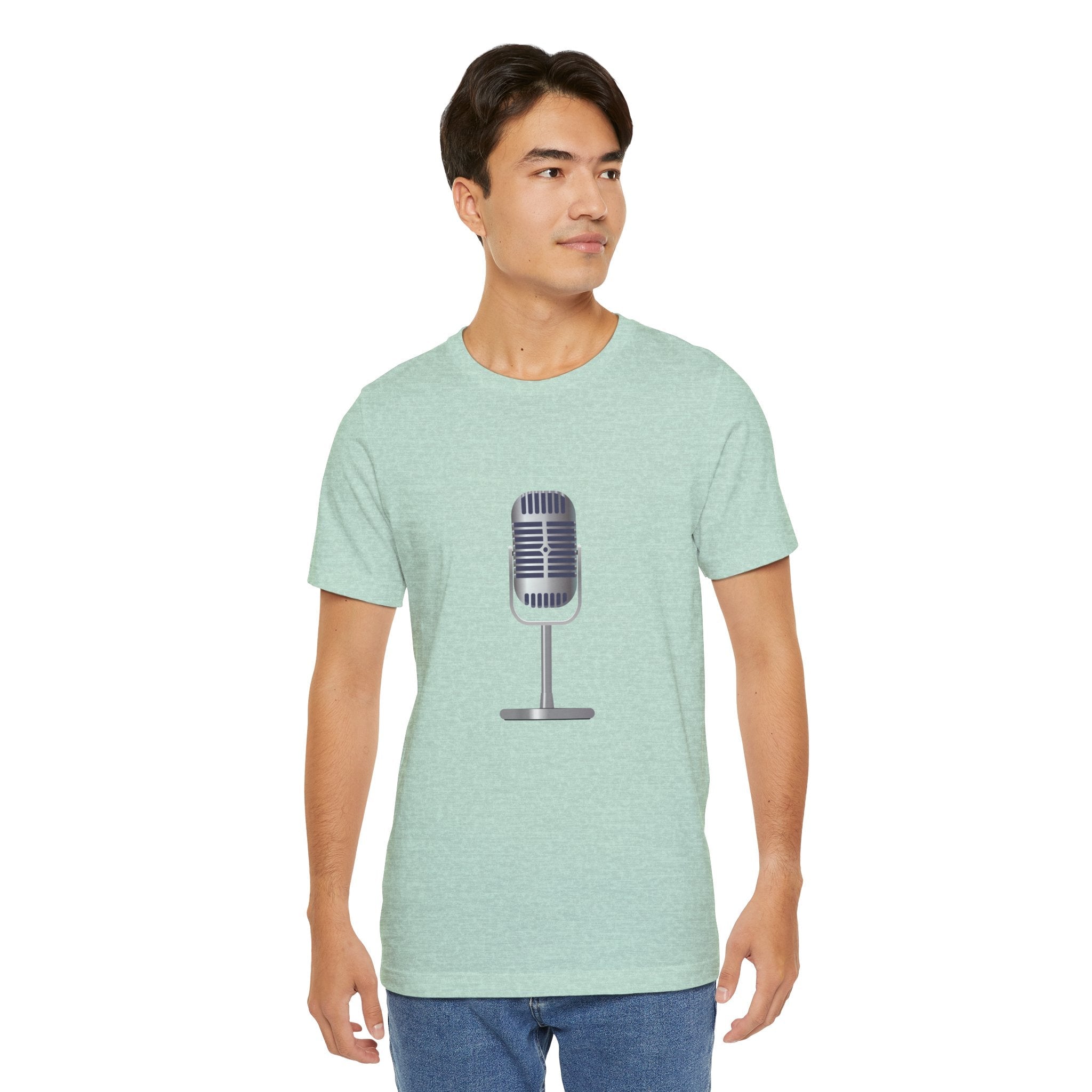 POP Culture Classics Microphone Unisex Jersey Short Sleeve T-Shirt - POPvault