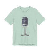 POP Culture Classics Microphone Unisex Jersey Short Sleeve T-Shirt - POPvault