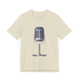 POP Culture Classics Microphone Unisex Jersey Short Sleeve T-Shirt - POPvault