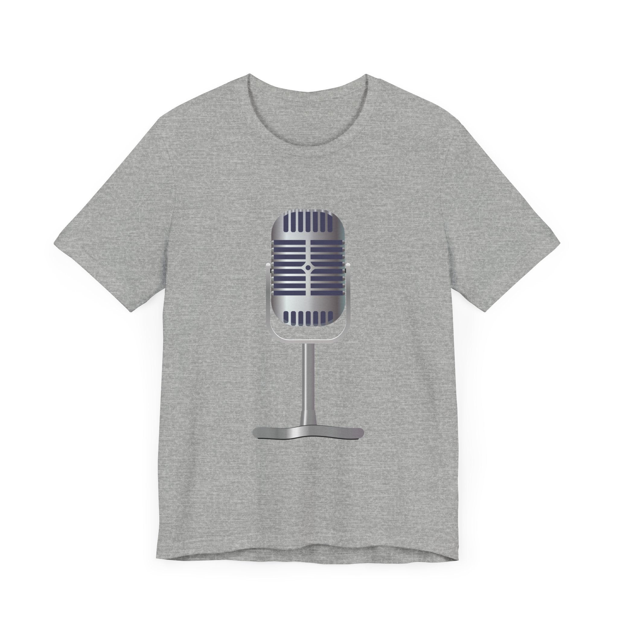 POP Culture Classics Microphone Unisex Jersey Short Sleeve T-Shirt - POPvault