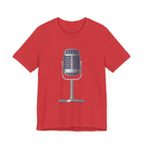 POP Culture Classics Microphone Unisex Jersey Short Sleeve T-Shirt - POPvault