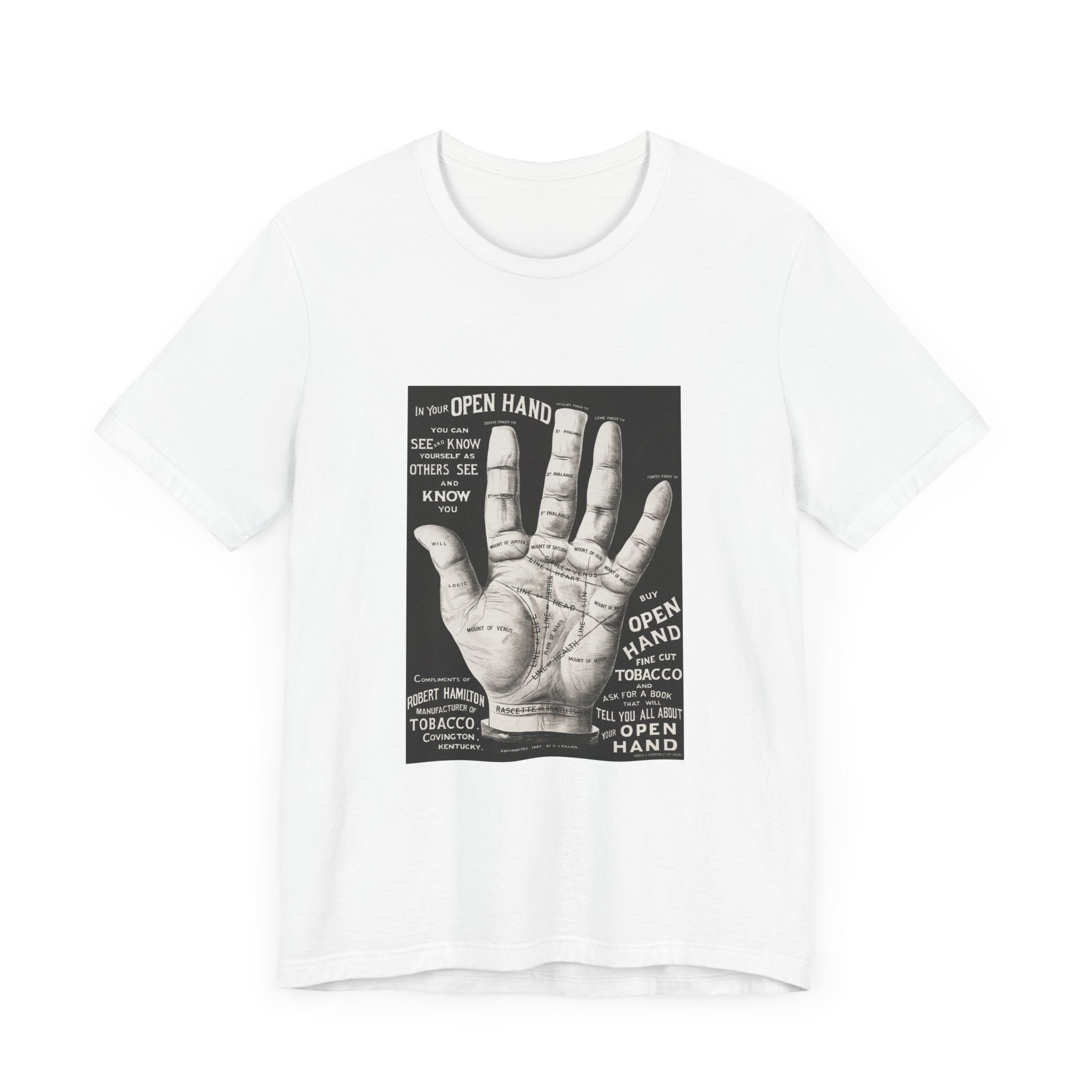 POP Culture Classics Open Hand Unisex Jersey Short Sleeve T-Shirt - POPvault