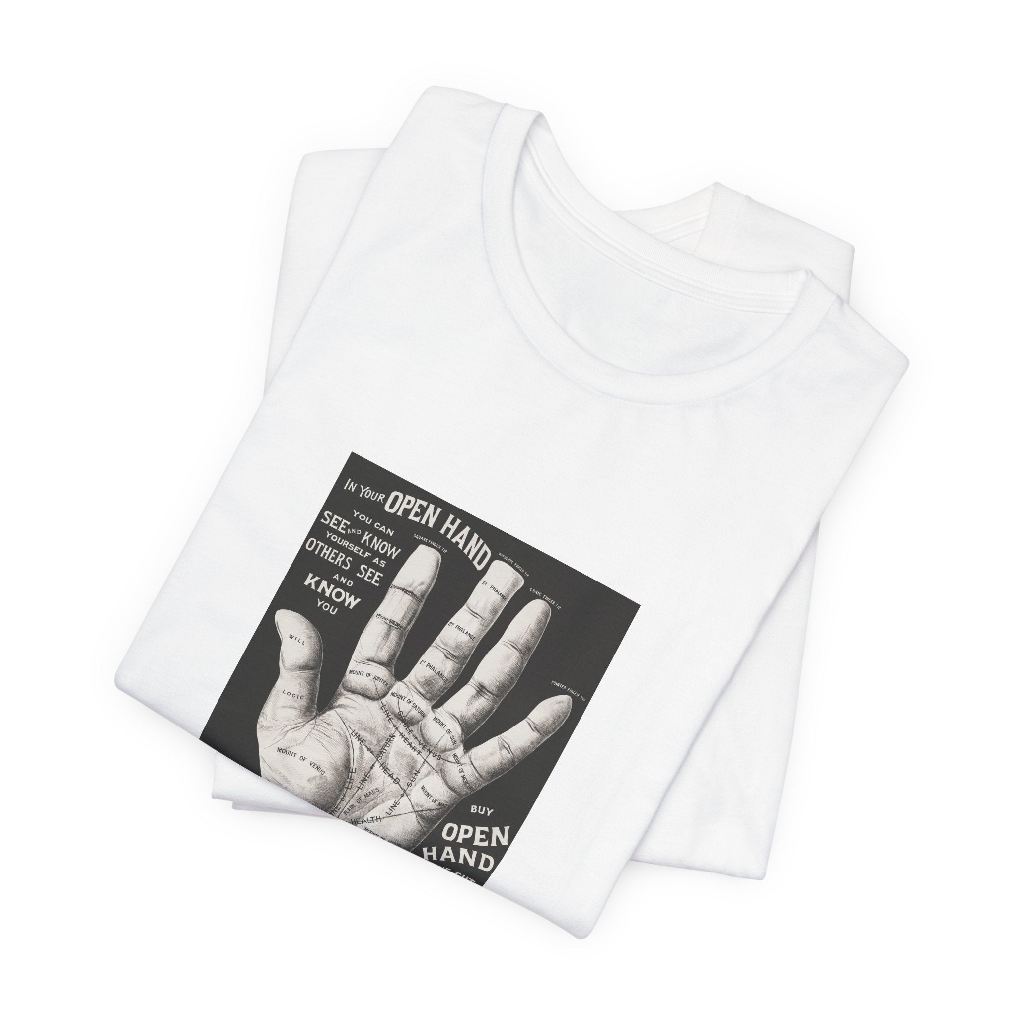 POP Culture Classics Open Hand Unisex Jersey Short Sleeve T-Shirt - POPvault
