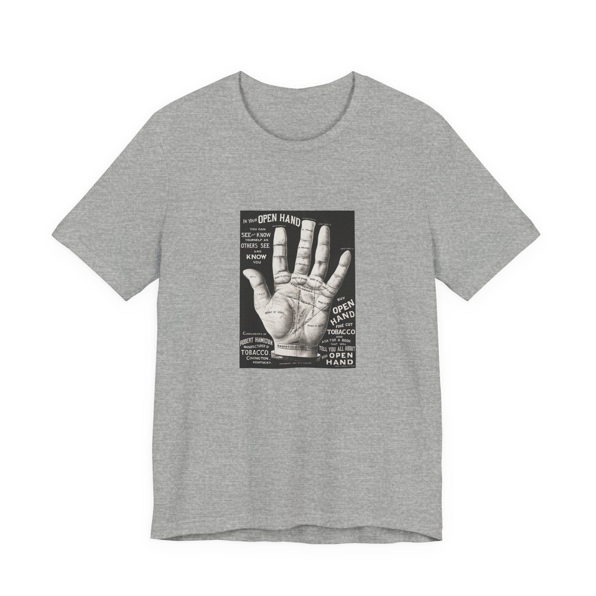 POP Culture Classics Open Hand Unisex Jersey Short Sleeve T-Shirt - POPvault