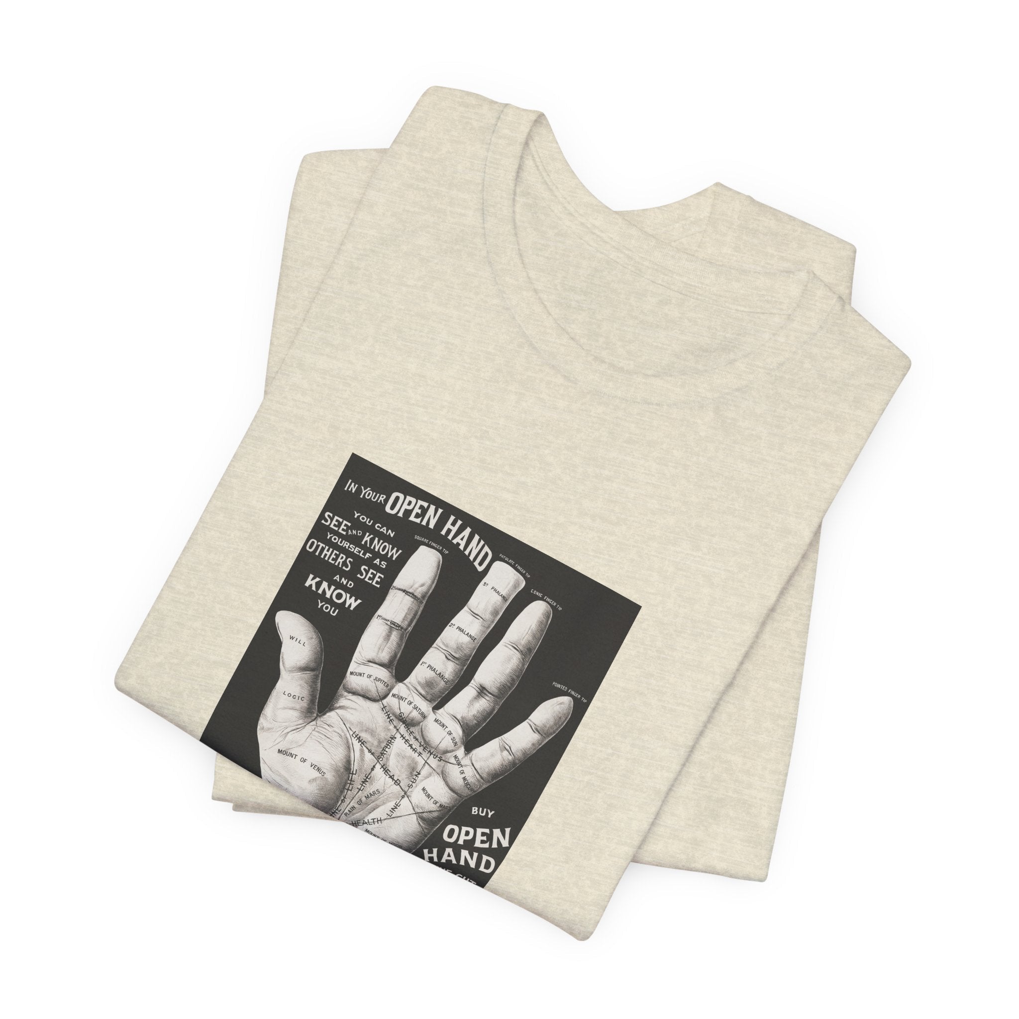 POP Culture Classics Open Hand Unisex Jersey Short Sleeve T-Shirt - POPvault