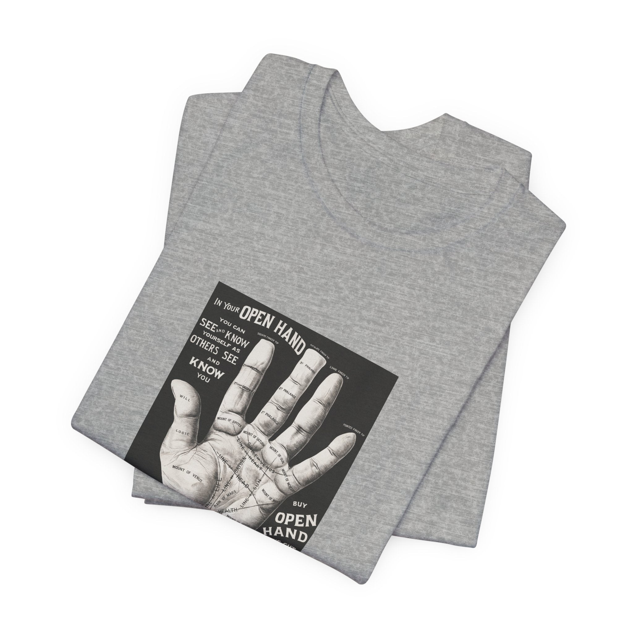 POP Culture Classics Open Hand Unisex Jersey Short Sleeve T-Shirt - POPvault