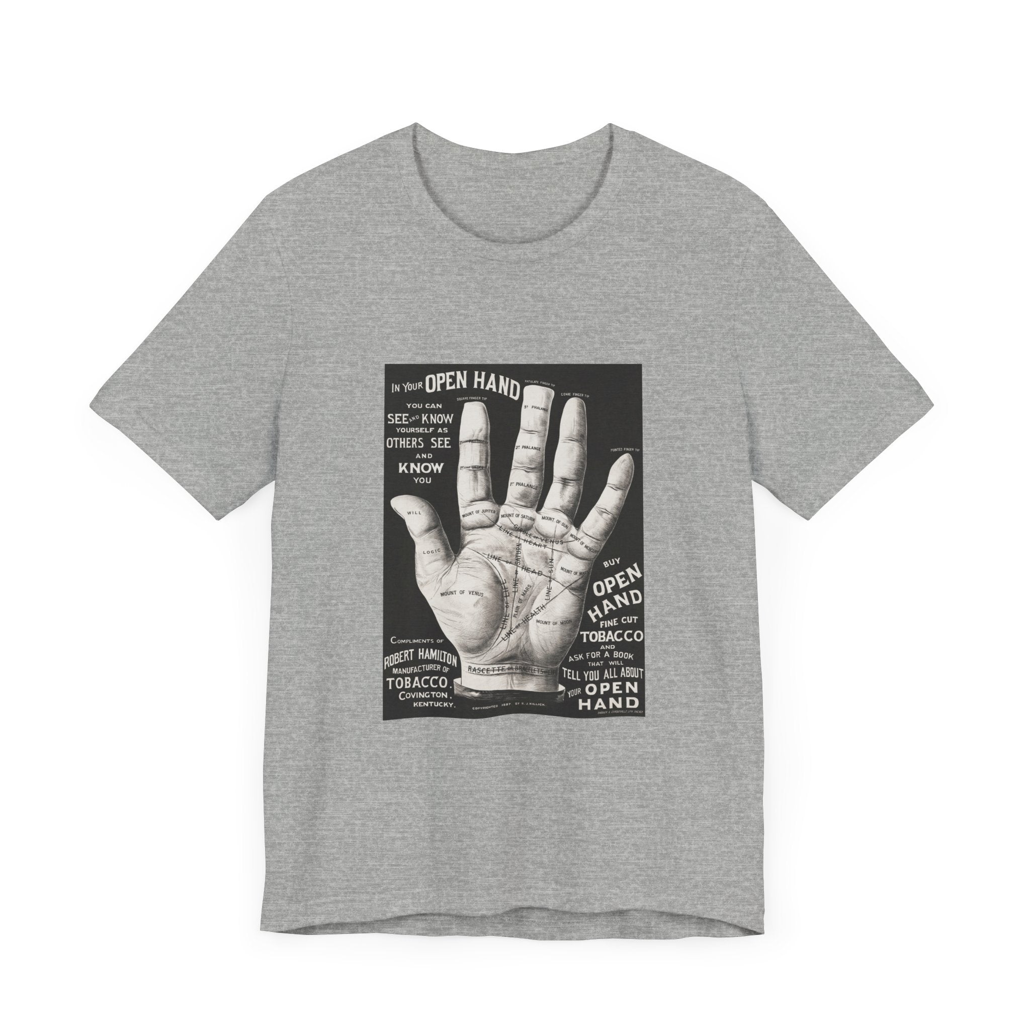 POP Culture Classics Open Hand Unisex Jersey Short Sleeve T-Shirt - POPvault