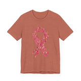 POP Culture Classics Pink Ribbons Unisex Jersey Short Sleeve T-Shirt - POPvault