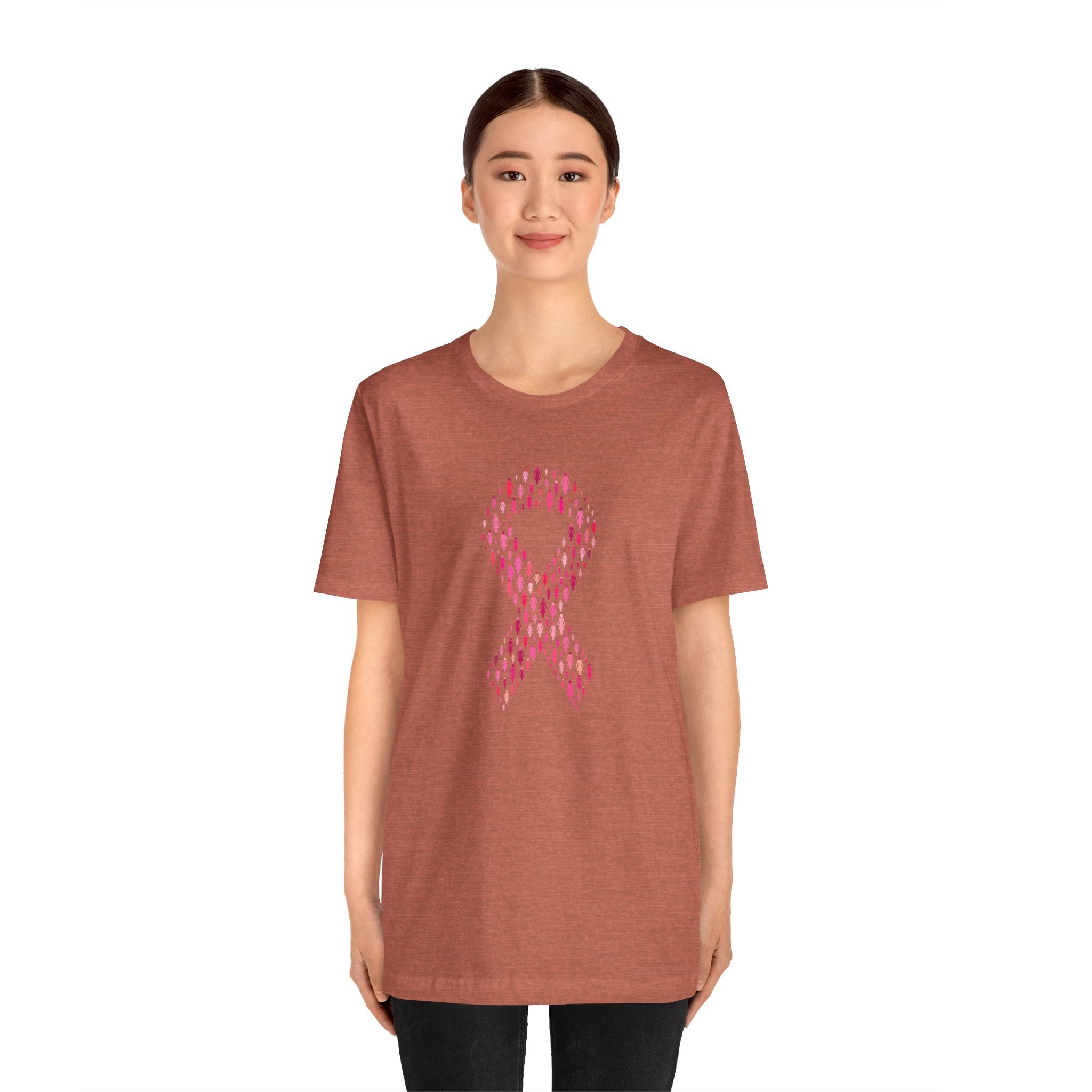 POP Culture Classics Pink Ribbons Unisex Jersey Short Sleeve T-Shirt - POPvault
