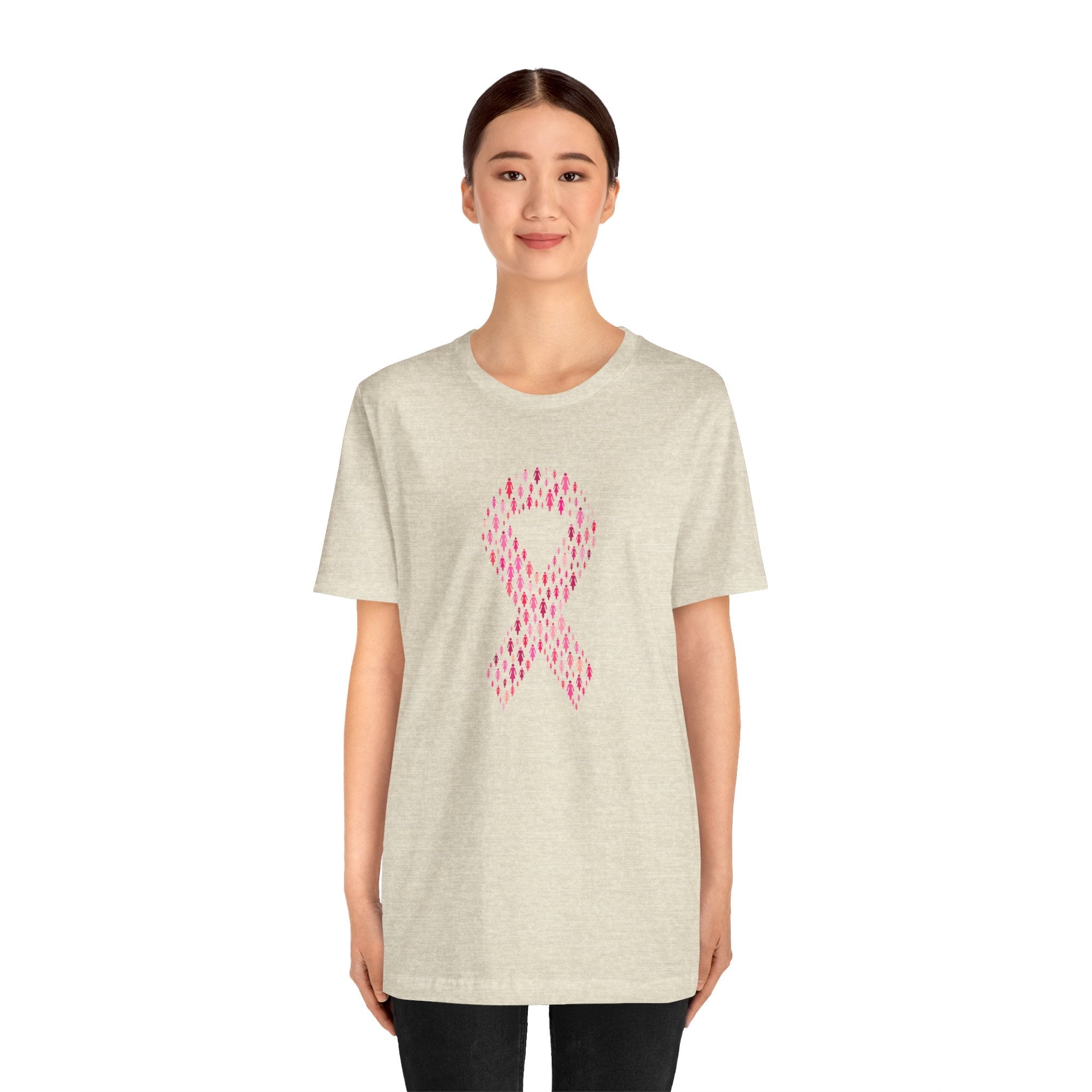 POP Culture Classics Pink Ribbons Unisex Jersey Short Sleeve T-Shirt - POPvault