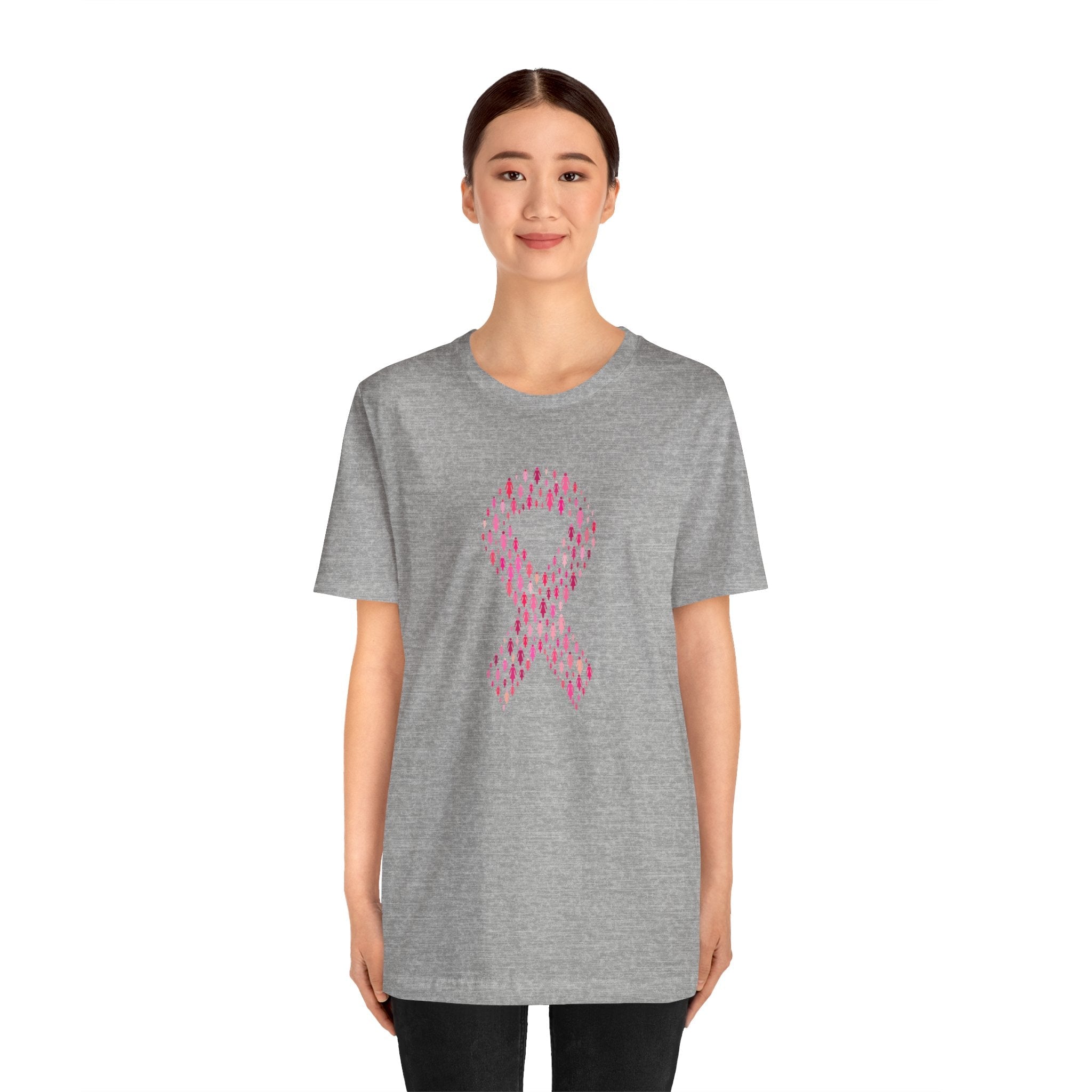POP Culture Classics Pink Ribbons Unisex Jersey Short Sleeve T-Shirt - POPvault
