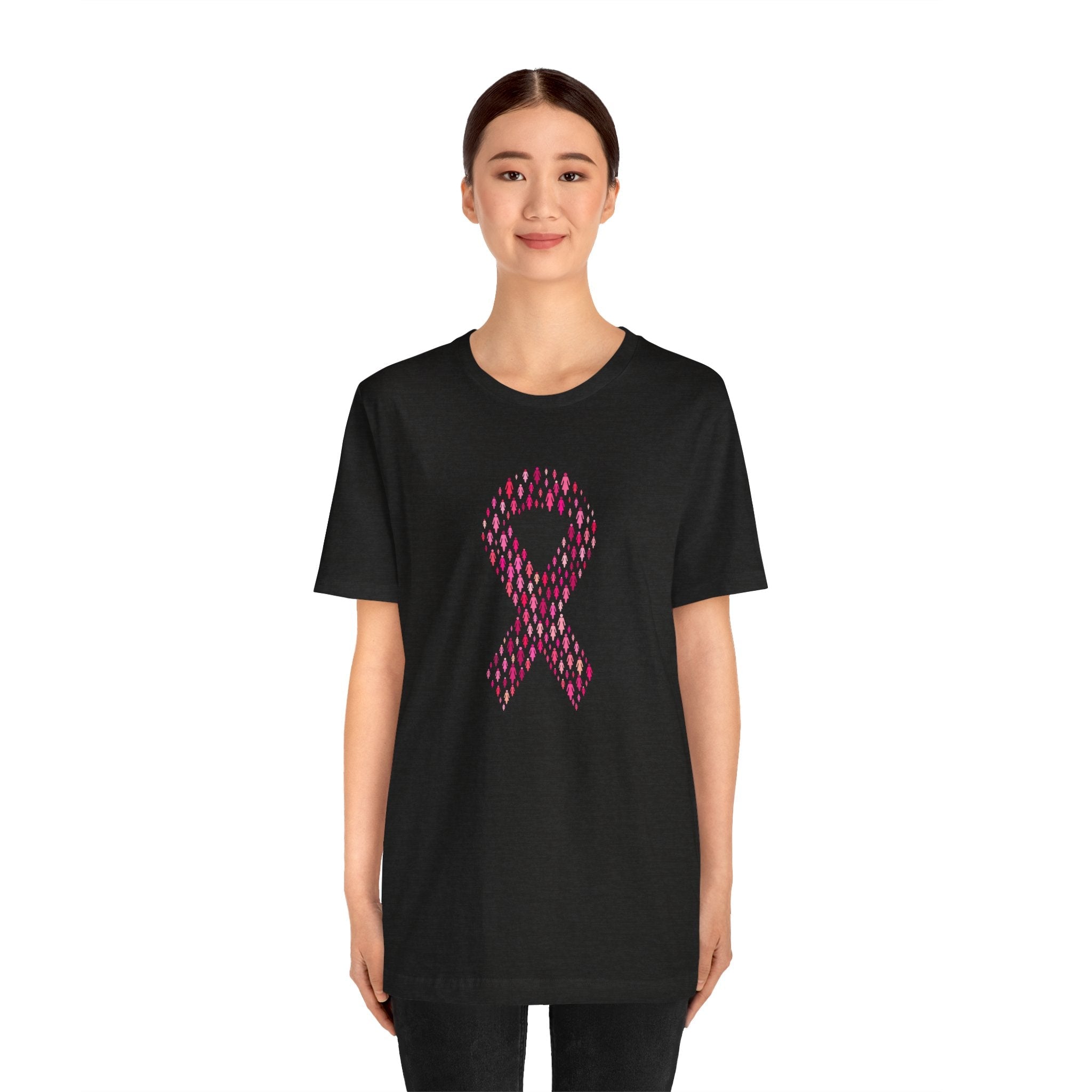 POP Culture Classics Pink Ribbons Unisex Jersey Short Sleeve T-Shirt - POPvault
