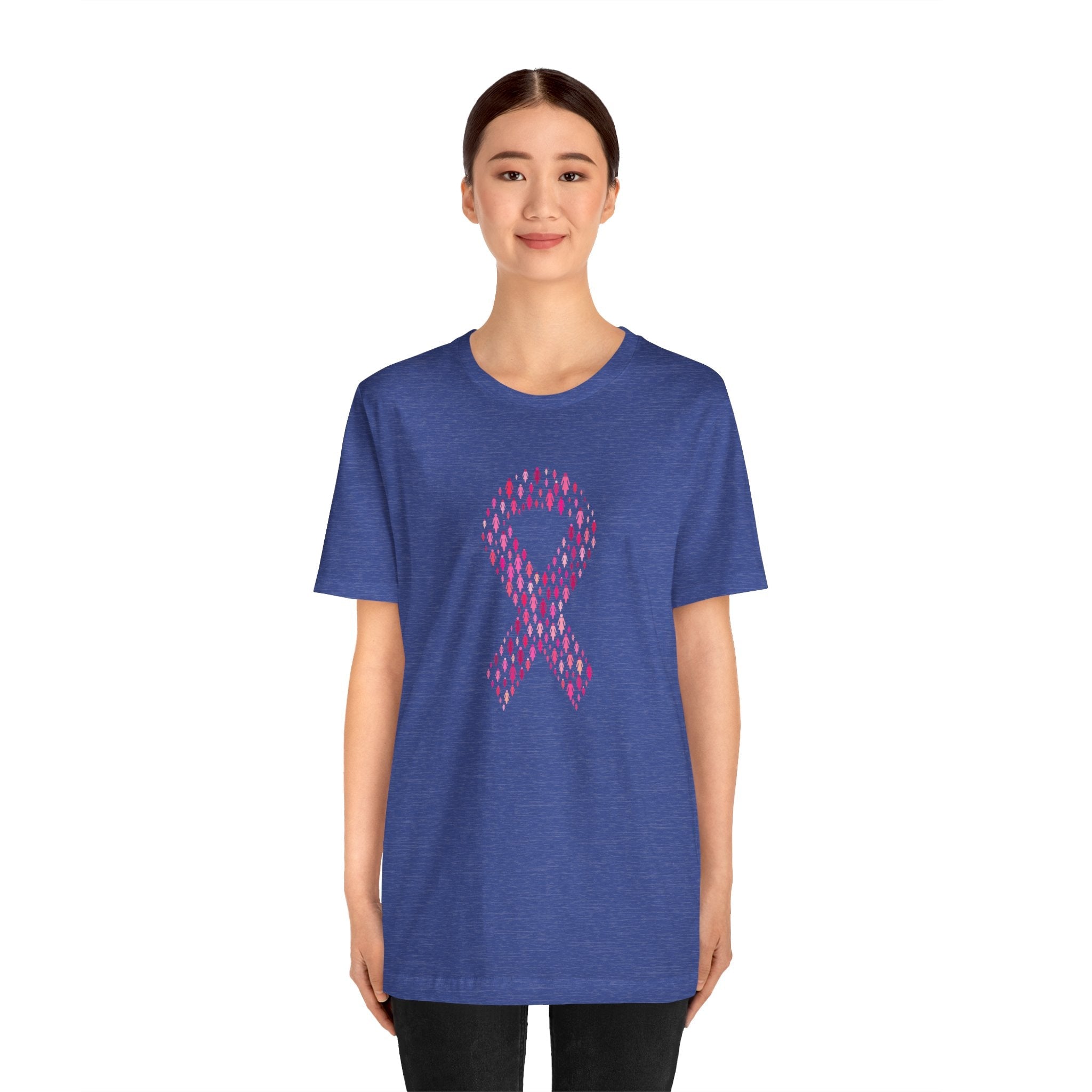 POP Culture Classics Pink Ribbons Unisex Jersey Short Sleeve T-Shirt - POPvault
