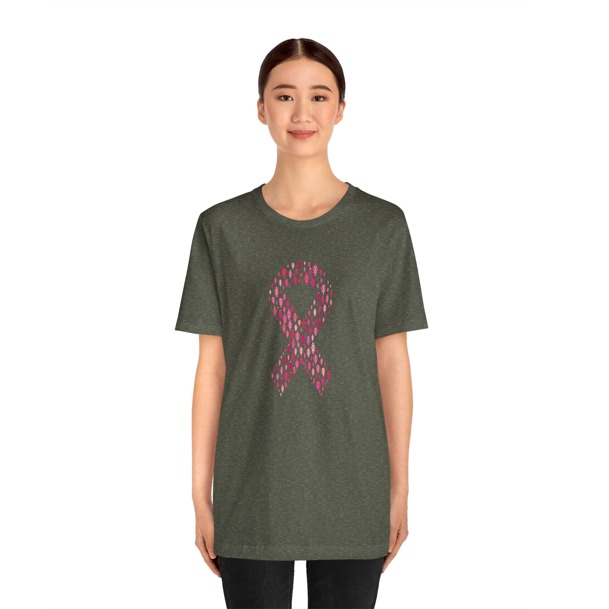 POP Culture Classics Pink Ribbons Unisex Jersey Short Sleeve T-Shirt - POPvault