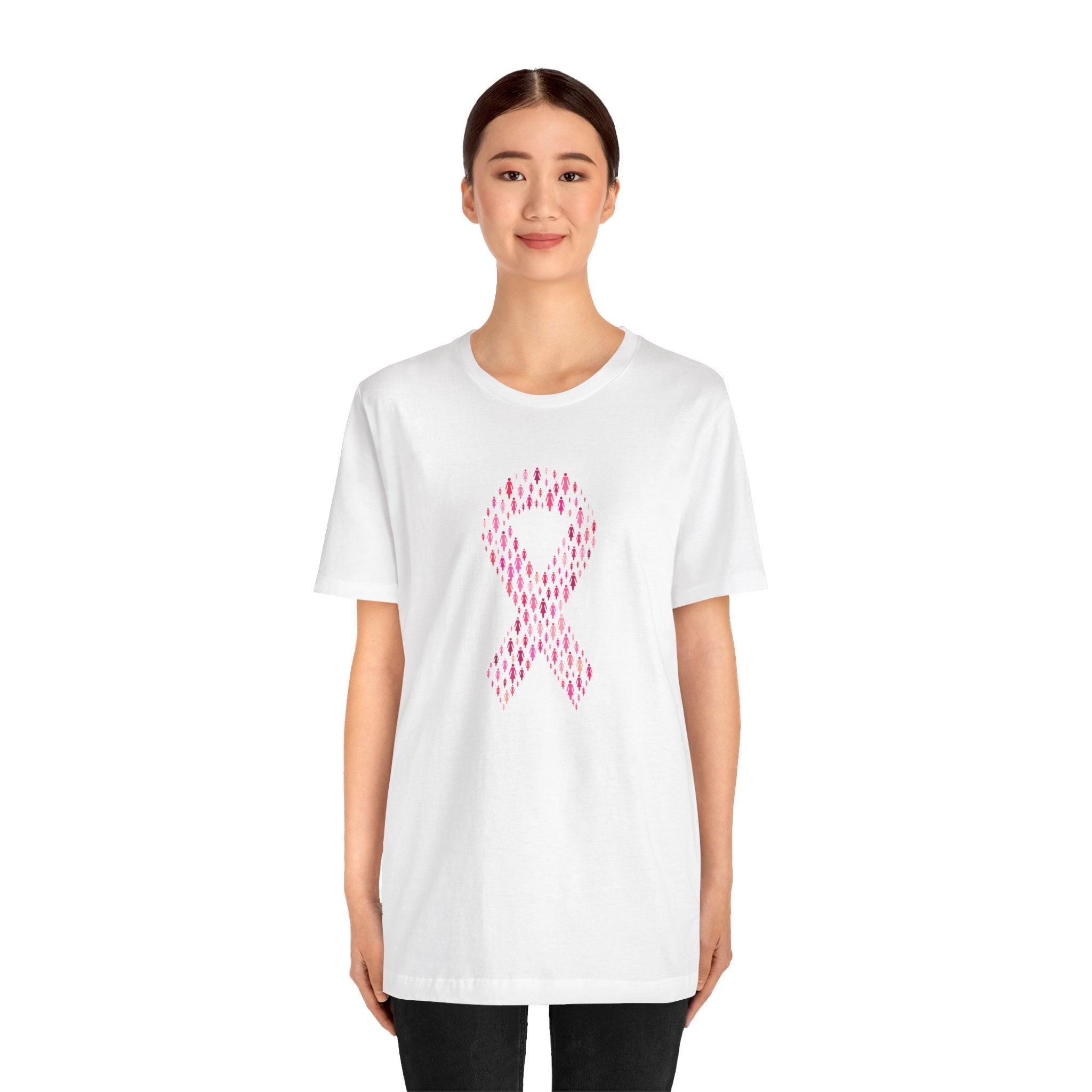 POP Culture Classics Pink Ribbons Unisex Jersey Short Sleeve T-Shirt - POPvault
