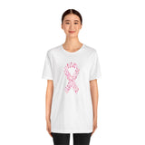 POP Culture Classics Pink Ribbons Unisex Jersey Short Sleeve T-Shirt - POPvault