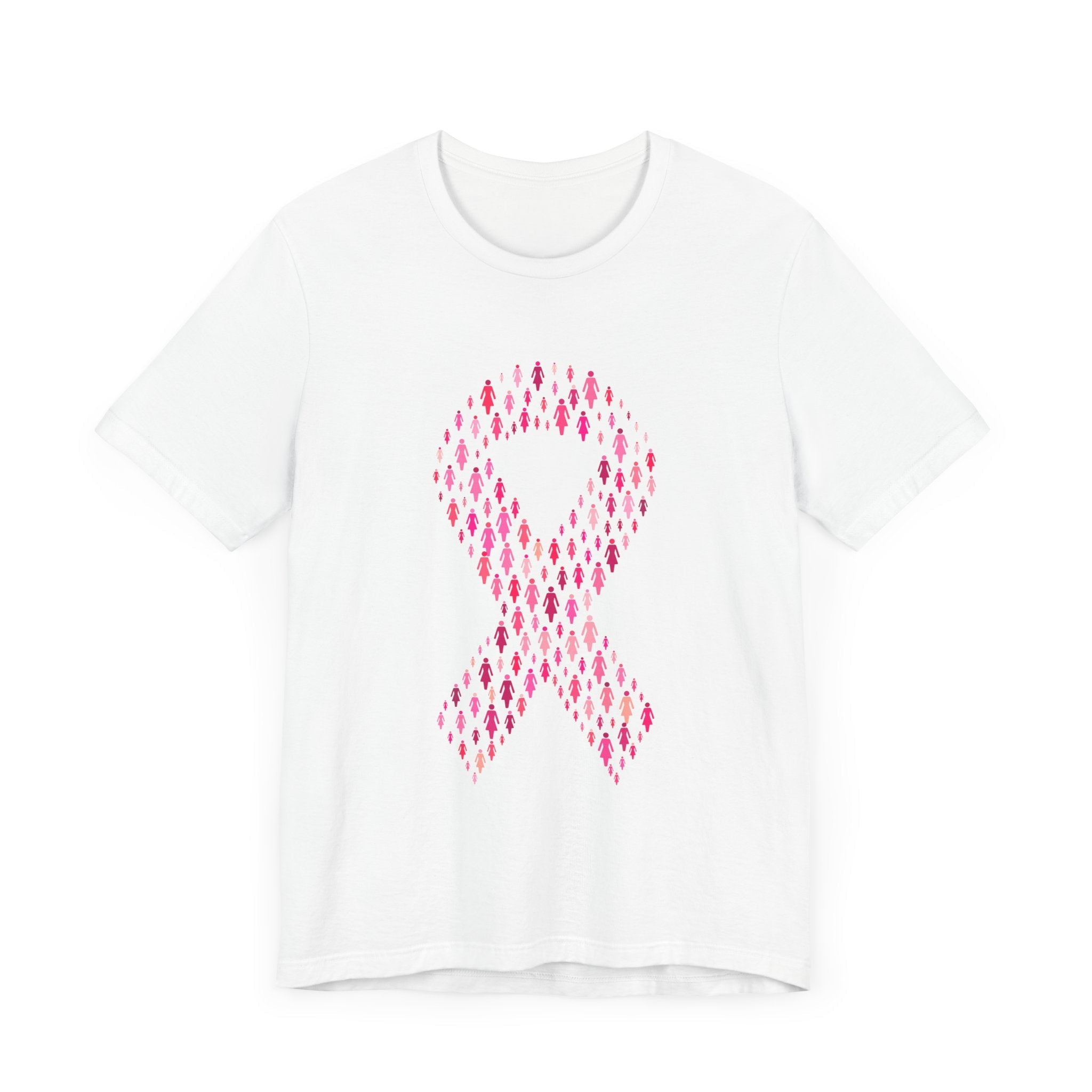 POP Culture Classics Pink Ribbons Unisex Jersey Short Sleeve T-Shirt - POPvault