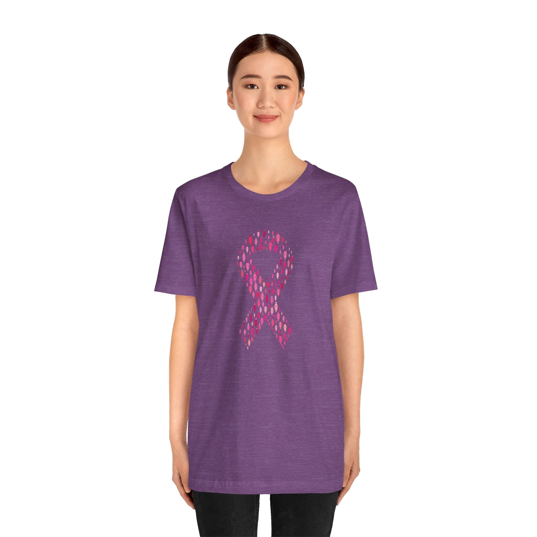 POP Culture Classics Pink Ribbons Unisex Jersey Short Sleeve T-Shirt - POPvault
