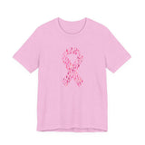 POP Culture Classics Pink Ribbons Unisex Jersey Short Sleeve T-Shirt - POPvault