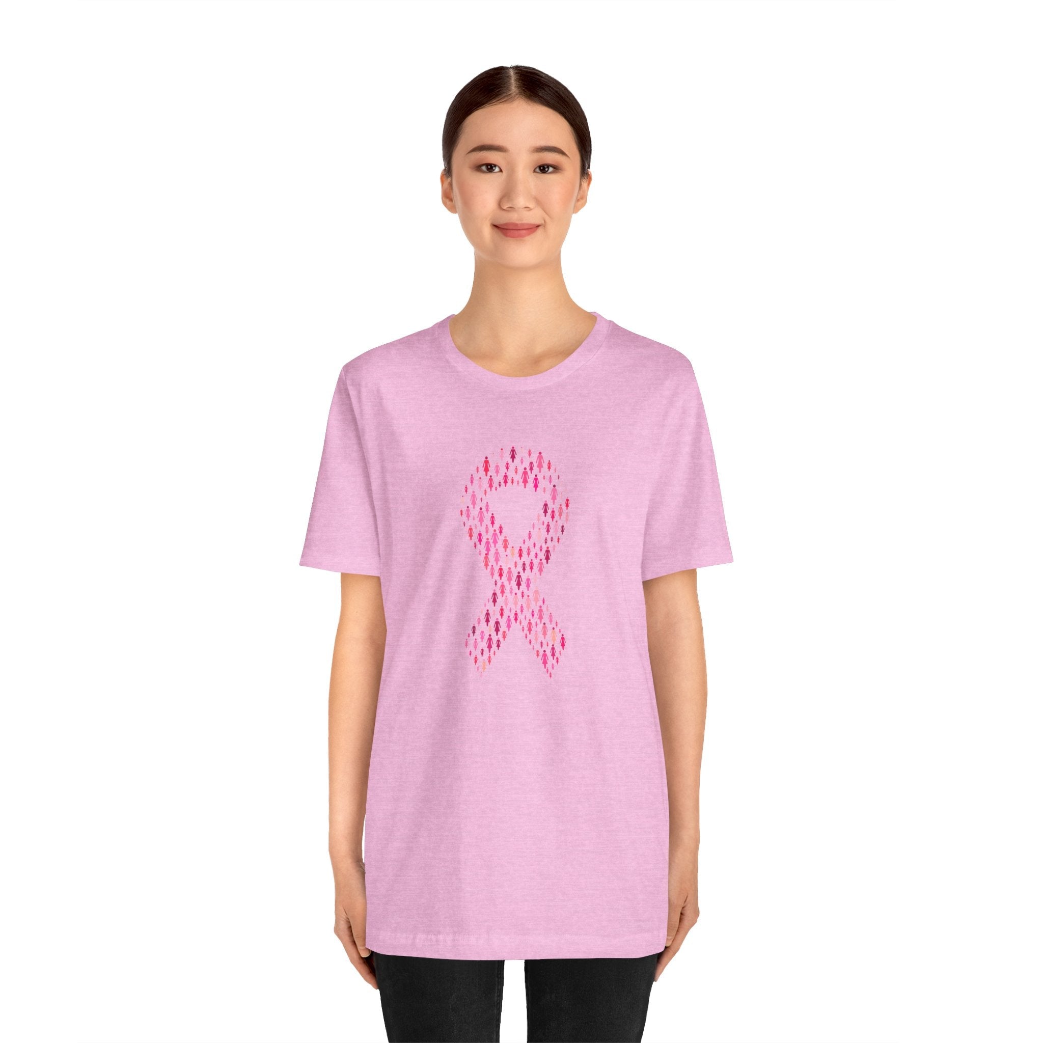 POP Culture Classics Pink Ribbons Unisex Jersey Short Sleeve T-Shirt - POPvault