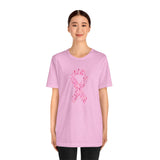 POP Culture Classics Pink Ribbons Unisex Jersey Short Sleeve T-Shirt - POPvault