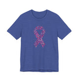 POP Culture Classics Pink Ribbons Unisex Jersey Short Sleeve T-Shirt - POPvault