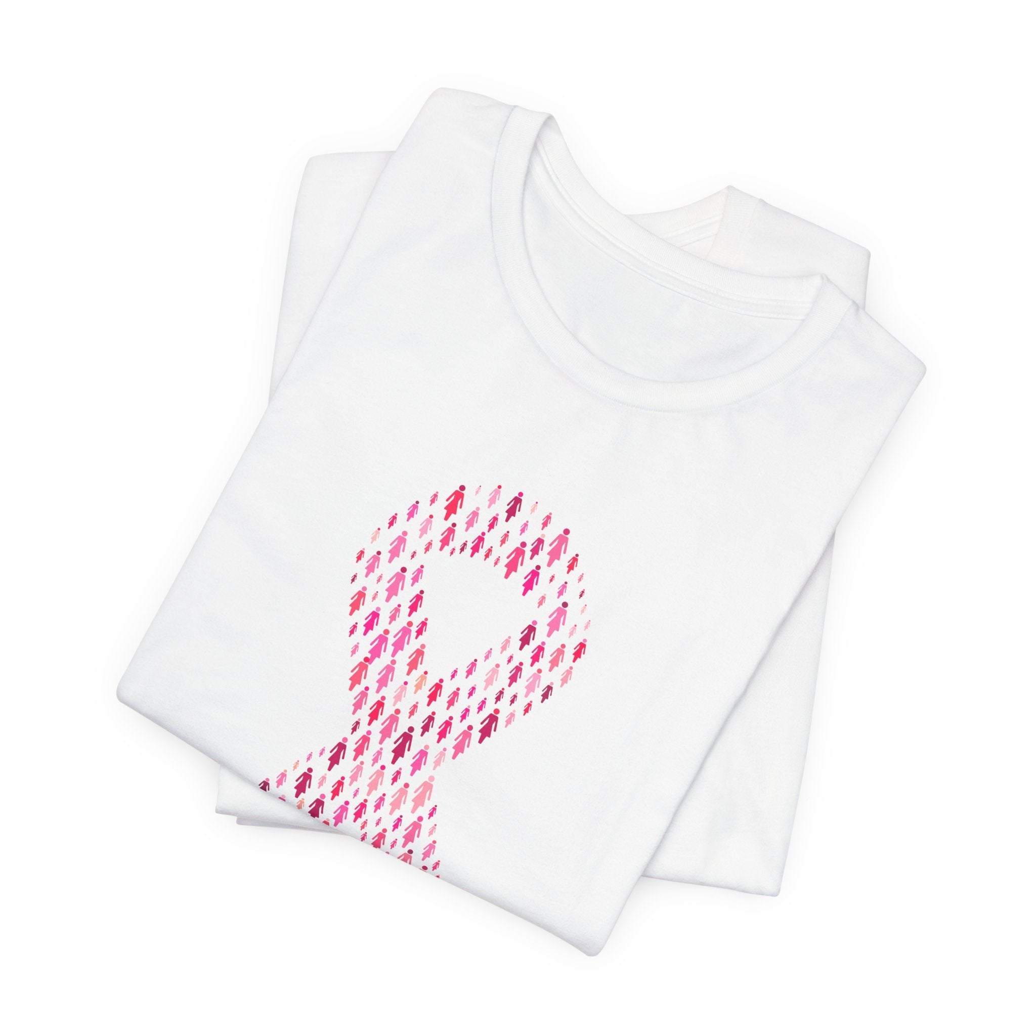 POP Culture Classics Pink Ribbons Unisex Jersey Short Sleeve T-Shirt - POPvault