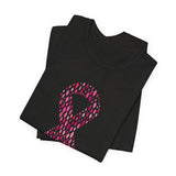 POP Culture Classics Pink Ribbons Unisex Jersey Short Sleeve T-Shirt - POPvault