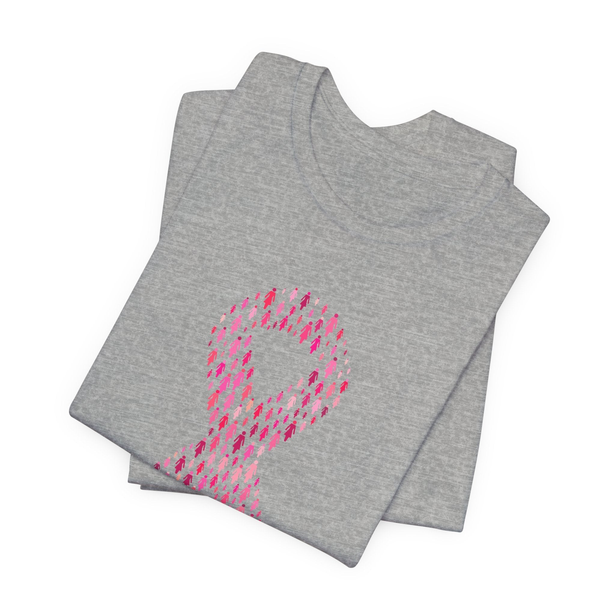 POP Culture Classics Pink Ribbons Unisex Jersey Short Sleeve T-Shirt - POPvault