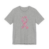 POP Culture Classics Pink Ribbons Unisex Jersey Short Sleeve T-Shirt - POPvault